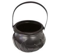 Smiffys Witch's Brew Cauldron, Black Small, 14cm(w)x10cm(h), Halloween Fancy Dress Accessory, Witch Dress Up Halloween decorations