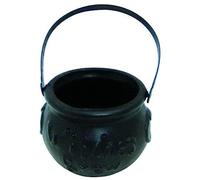 Smiffys Witch's Brew Cauldron, Black Small, 14cm(w)x10cm(h), Halloween Fancy Dress Accessory, Witch Dress Up Halloween decorations