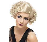 Smiffys Women's 20s Flirty Flapper Wig in Yellow Smiffys Yellow