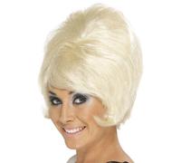Smiffys Women's 60s Beehive Wig in Yellow Smiffys Yellow