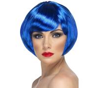 Smiffys Women's Babe Wig in Blue Smiffys Blue