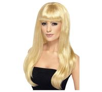 Smiffys Women's Babelicious Wig in Yellow Smiffys Yellow