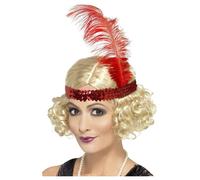 Smiffys Women's Charleston Wig in Cerise Smiffys Cerise