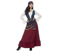 Smiffys Women's Deluxe Buccaneer Beauty Pirate Costume Set | Size: Small Smiffys Multicolor S