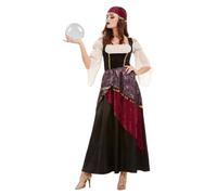 Smiffys Women's Deluxe Fortune Teller Costume Set in Black | Size: Medium Smiffys Black M