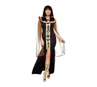 Smiffys Women's Egyptian Goddess Costume Set in Black | Size: Small Smiffys Black S