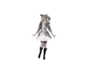 Smiffy's Women's Ghost Ship Pirate Treasure Costume, Dress And Hat, Ghost Ship, -