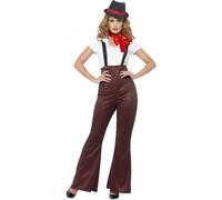 Smiffys Women's Glam Gangster Costume Set in Black | Size: Medium Smiffys Black M