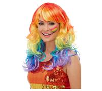 Smiffys Women's Glam Rainbow Wig Smiffys Multicolor