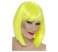 Smiffys Women's Glam Wig in Yellow Smiffys Yellow