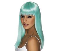 Smiffys Women's Glamourama Wig in Aqua Smiffys Aqua