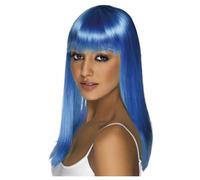 Smiffys Women's Glamourama Wig in Blue Smiffys Blue
