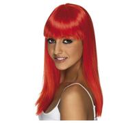 Smiffys Women's Glamourama Wig in Crimson Smiffys Crimson
