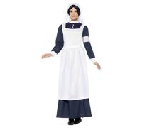 Smiffys Women's Great War Nurse Costume Set in White | Size: Large Smiffys White L