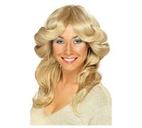 Smiffys Womens/Ladies 70s Flick Wig