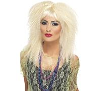Smiffys Womens/Ladies 80s Trademark Crimped Wig