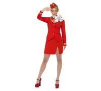 Smiffys Womens/Ladies Air Hostess Costume