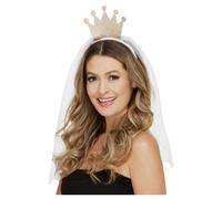 Smiffys Womens/Ladies Bride To Be Crown Headband