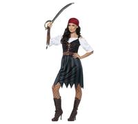 Smiffys Womens/Ladies Deckhand Pirate Costume Set
