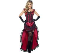 Smiffys Womens/Ladies Deluxe Authentic Brothel Western Costume Set