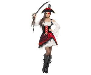 Smiffys Womens/Ladies Glamorous Pirate Costume Set
