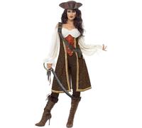 Smiffys Womens/Ladies High Seas Pirate Wench Costume Set