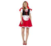Smiffys Womens/Ladies Little Red Riding Hood Plus Costume Set