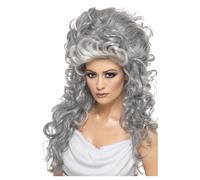 Smiffys Womens/Ladies Medeia Witch Beehive Wig (One Size) (Grey)