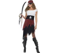 Medium Women's Pirate Wench Costume - pirate costume dress wench fancy ladies outfit adult womens buccaneer caribbean smiffys