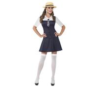 Smiffys Womens/Ladies School Girl Costume Set