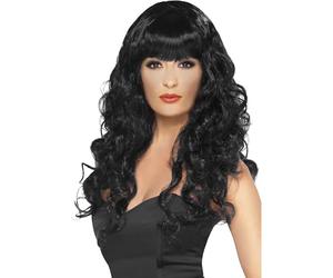 Smiffys Womens/Ladies Siren Wig (One Size) (Black)