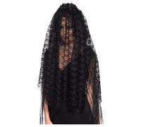 Smiffys Womens/ladies Widow Costume Veil Black (One Size)