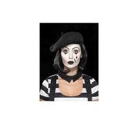 Smiffy's Women's Lady Mime Artist Costume, Dress, Collar, Beret, Gloves, Tights