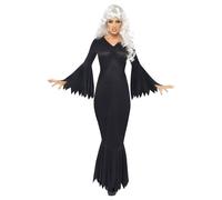 Smiffys Women's Midnight Vampire Costume in Black | Size: Large Smiffys Black L