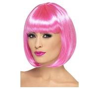 Smiffys Women's Partyrama Wig in Pink Smiffys Pink