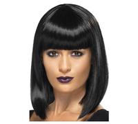 Smiffys Women's R´n´B Star Wig in Black Smiffys Black