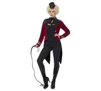 Smiffys Women's Ringmaster Costume Set in Red | Size: Medium Smiffys Red M