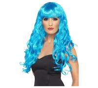 Smiffys Women's Siren Wig in Blue Smiffys Blue