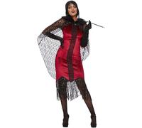 Smiffys Women's Smiffys Deluxe Vampire Flapper Costume Smiffys Deluxe Vampire Fl