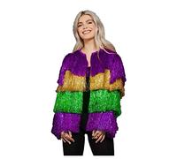 Smiffys Fever Tinsel Mardi Gras Jacket, Fever Fancy Dress, Fever Dress Up Accessories