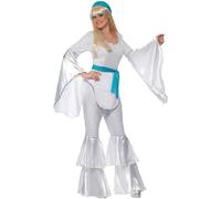 Smiffys Women's Super Trooper Costume Set in White | Size: Large Smiffys White L