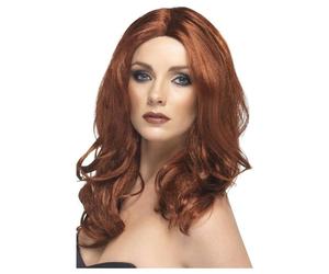 Smiffys Women's Superstar Wig in Auburn