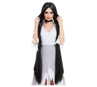Smiffys Women's Witch Extra Long Halloween Wig in Black Smiffys Black