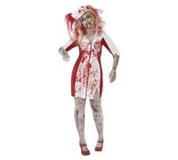 Smiffys Women's Zombie Nurse Plus Costume Set in White | Size: Large Smiffys White L