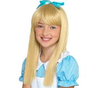 Smiffys Wonderland Princess Wig, Blonde Kids, Girls Fancy Dress, Princess Dress Up Wigs