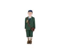 Smiffy's World War Ii Evacuee Boy Costume, Coat, Trousers, Hat And Bag, Ages -