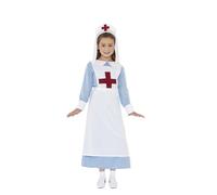 Smiffys WW1 World War 1 Nurse First Aid Child Girls Halloween Costume 44026