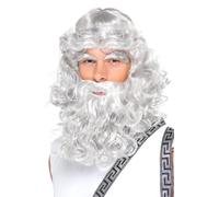 Smiffy's Zeus Wig with Beard and Eyebrows