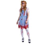 Smiffys Zombie Country Girl Costume, Adult Fancy Dress