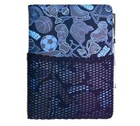 Smiggle A5 'Mesh' Notebook & Pen - Navy Blue